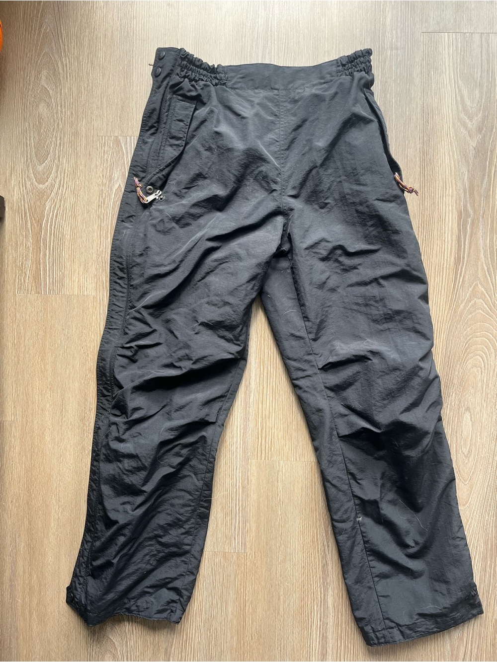 Women’s Wide Leg Black Casual Pull-On Pants